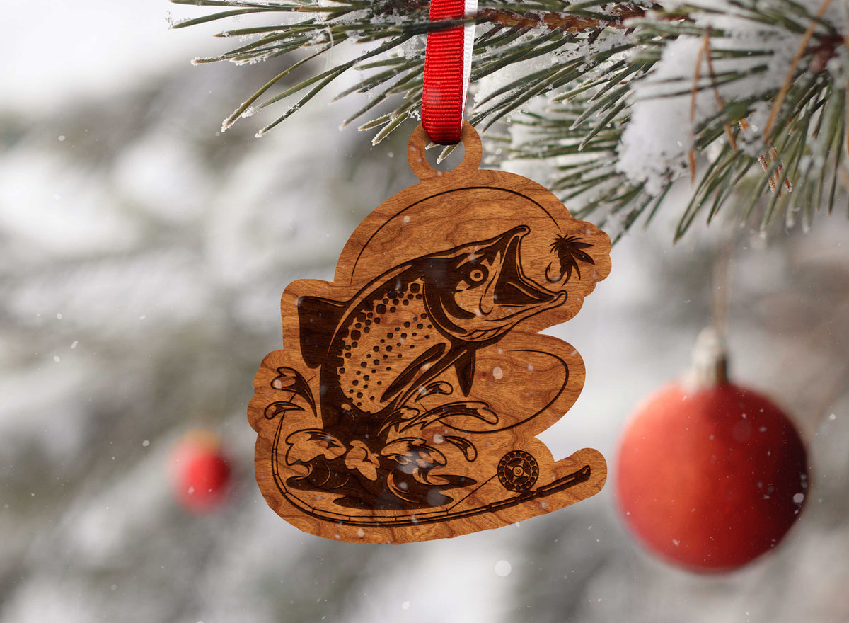 Fresh Water Fishing Ornament - Jumping Salmon – LazerEdge