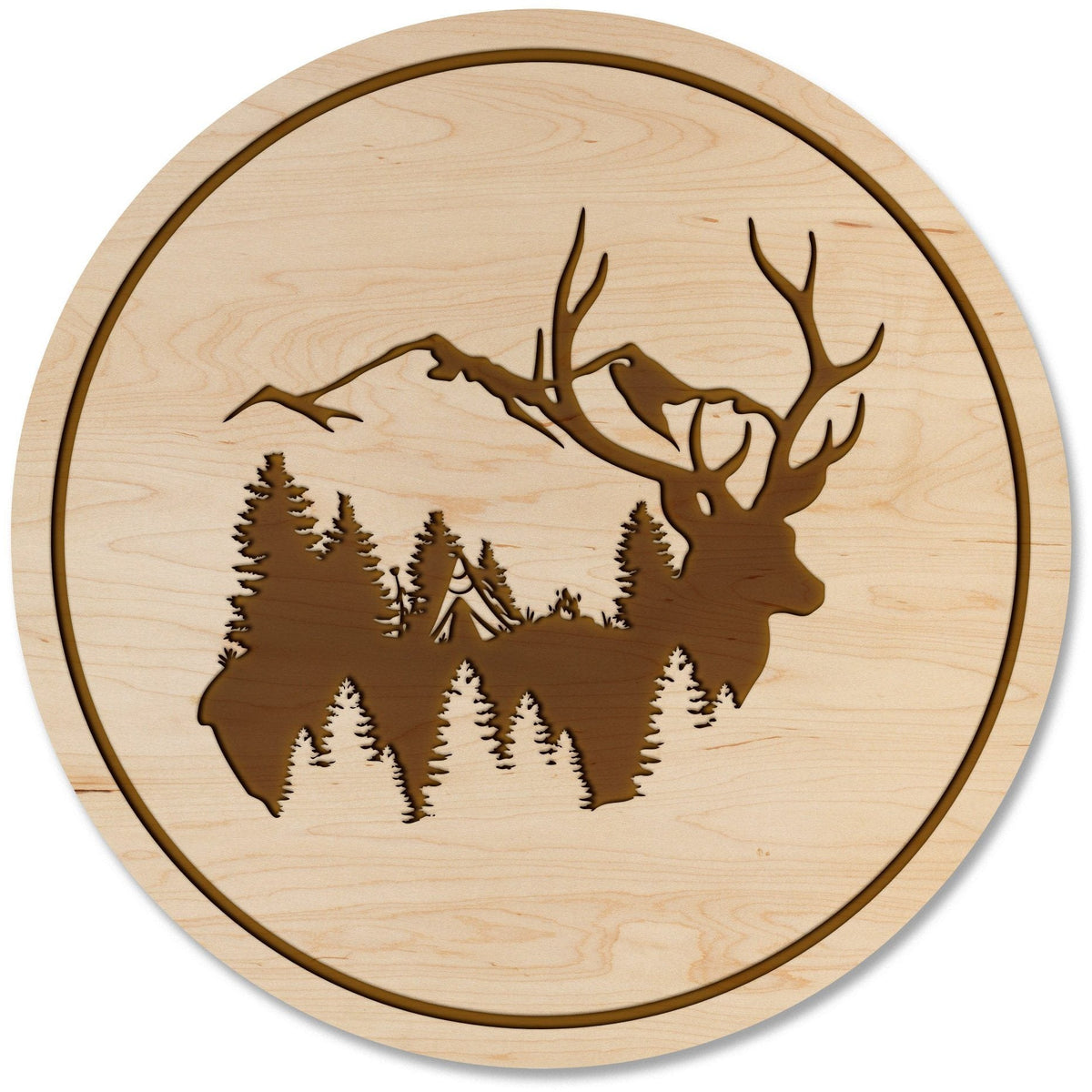 Wooden Deer Coasters — Goldiluxxe