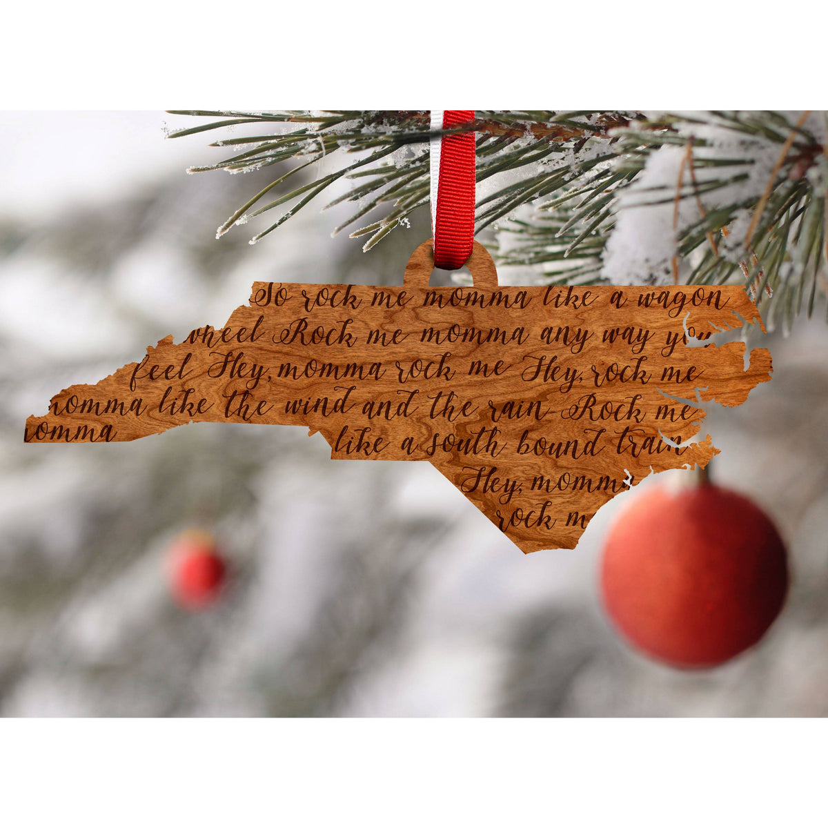 Laser North Carolina Ornament/custom State Ornament/north 