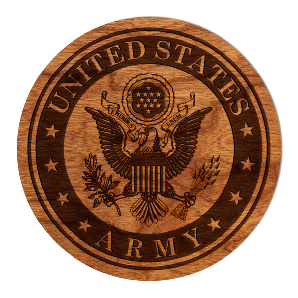 Non Collegiate Item Coaster Army Seal