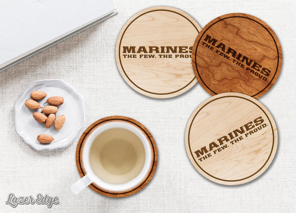 Non Collegiate Item Coaster Marines Slogan