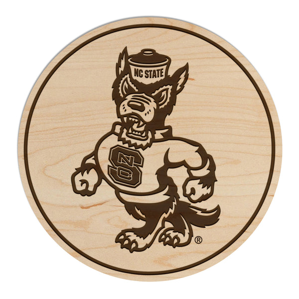 NC State Coaster Strutting Wolf