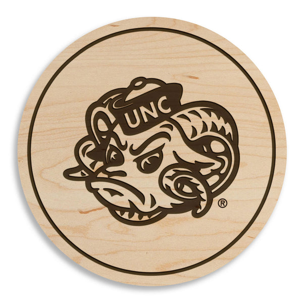 UNC Chapel Hill Coaster Rameses Head