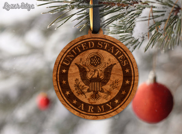 Non Collegiate Item Ornament Army Seal