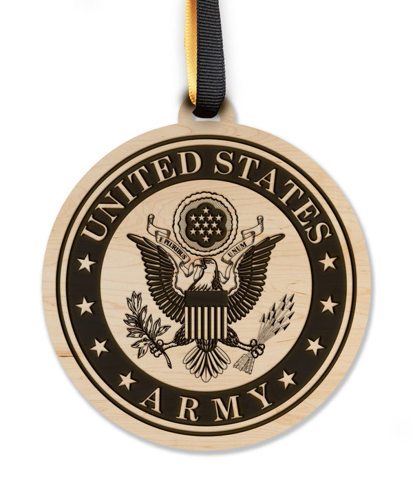 Non Collegiate Item Ornament Army Seal