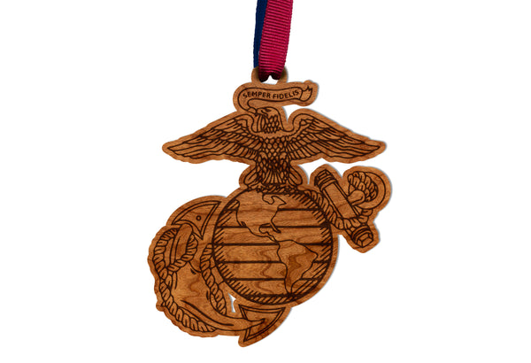 Non Collegiate Item Ornament Marines Emblem