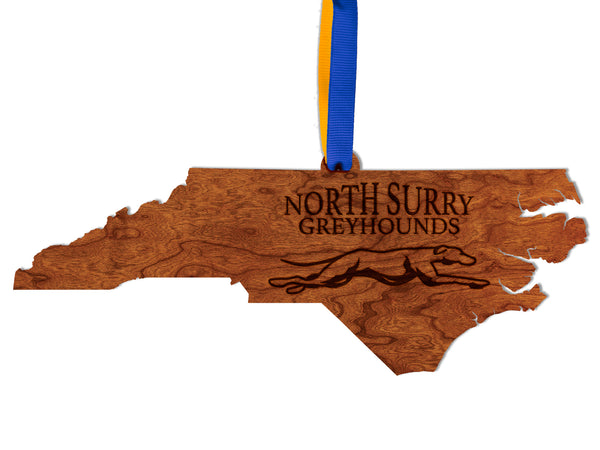 North Surry High School Ornament North Surry High School Greyhound on NC