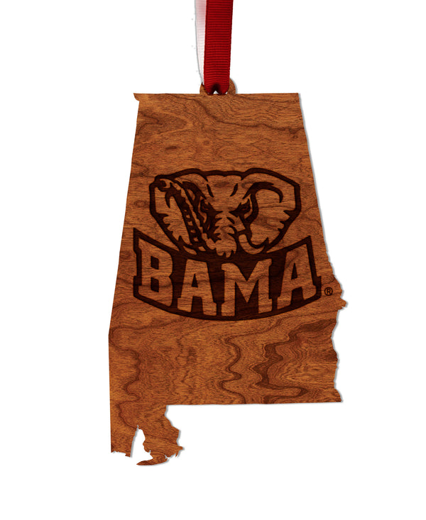 Alabama University Ornament Big Al on State