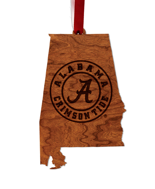 Alabama University Ornament Crim Tide on State