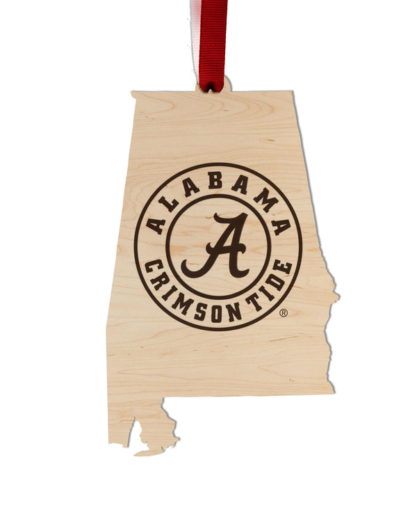 Alabama University Ornament Crim Tide on State