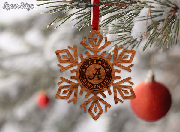 Alabama University Ornament Crimson Tide Snowflake