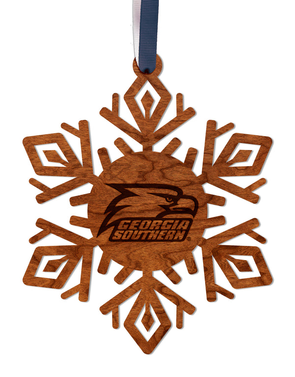 Georgia Southern University Ornament Eagle GS Snowflake