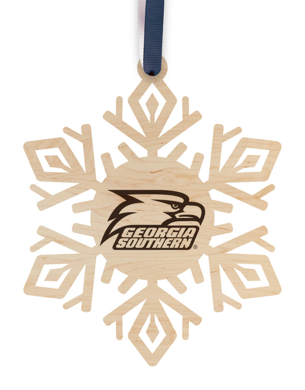 Georgia Southern University Ornament Eagle GS Snowflake