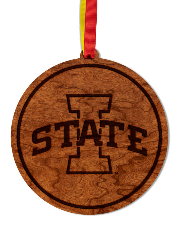 Iowa State Ornament Block I on Circle