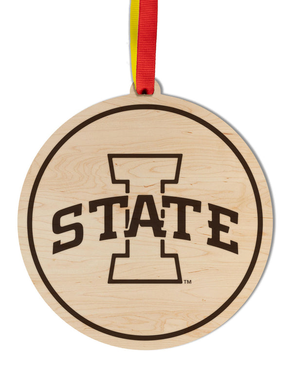 Iowa State Ornament Block I on Circle