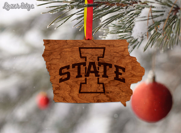 Iowa State Ornament Block I on State