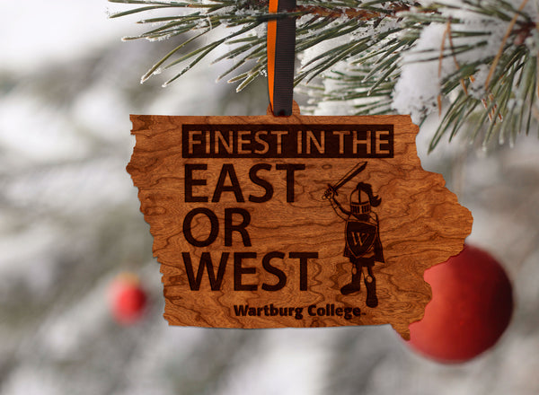 Wartburg College Ornament Knight on State