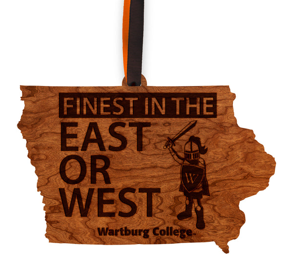 Wartburg College Ornament Knight on State