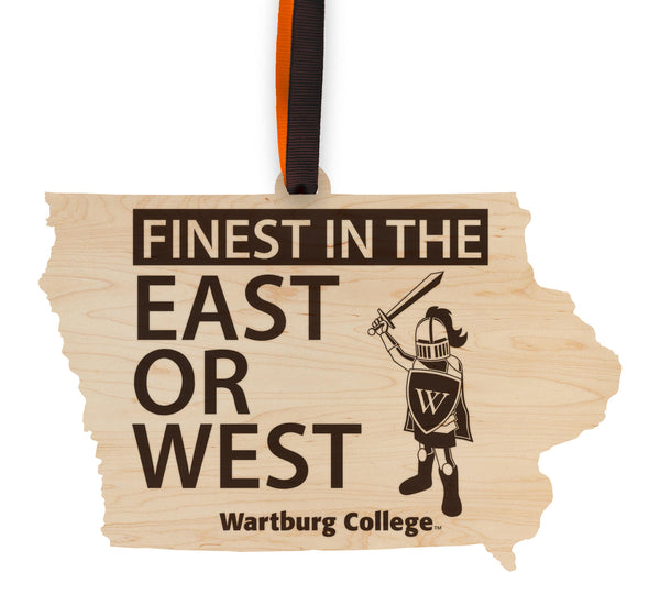 Wartburg College Ornament Knight on State