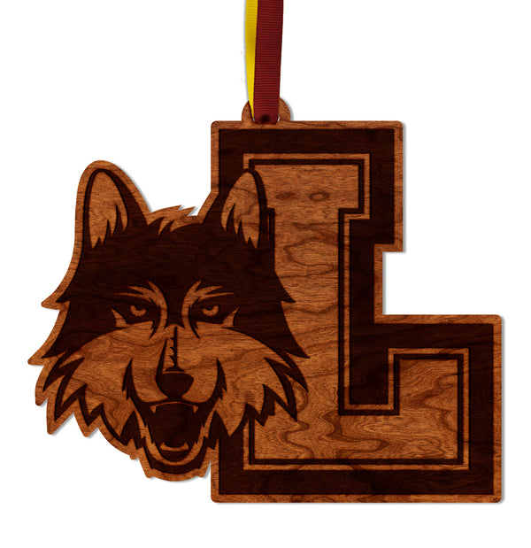 Loyola Chicago Ornament Block L Logo