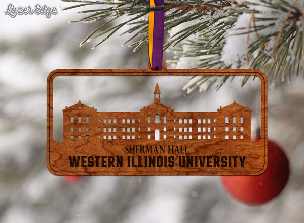 Western Illinois University Ornament Sherman Hall