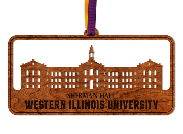 Western Illinois University Ornament Sherman Hall