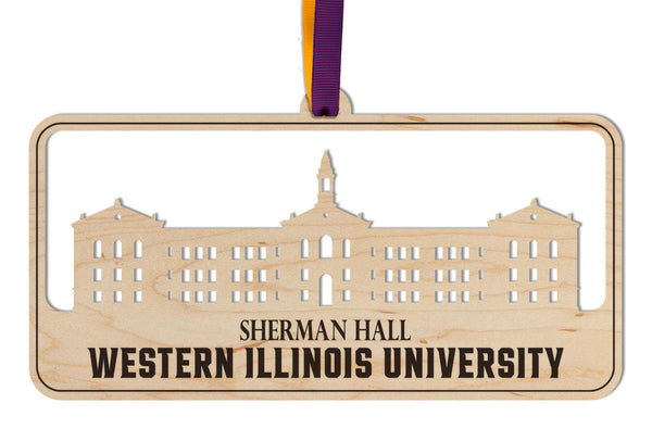 Western Illinois University Ornament Sherman Hall