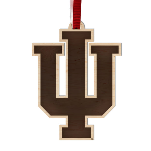 Indiana University Ornament Interlocked IU