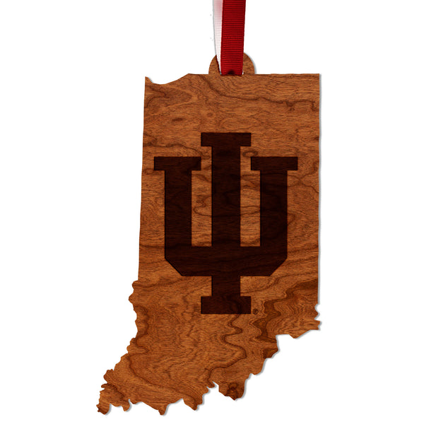 Indiana University Ornament IU on State