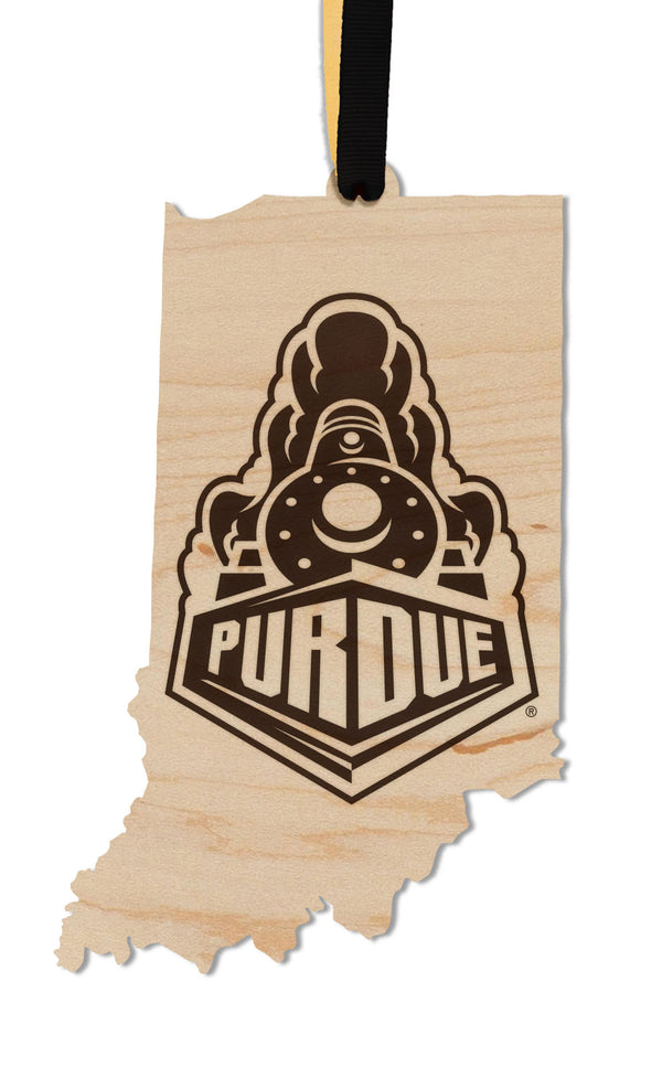 Purdue Ornament Boilermaker on State