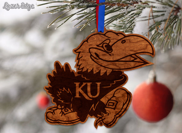 Kansas University Ornament Jayhawk