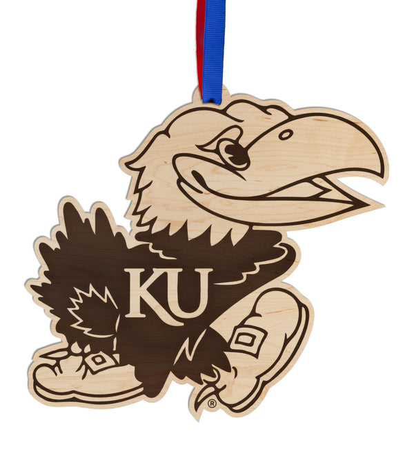 Kansas University Ornament Jayhawk