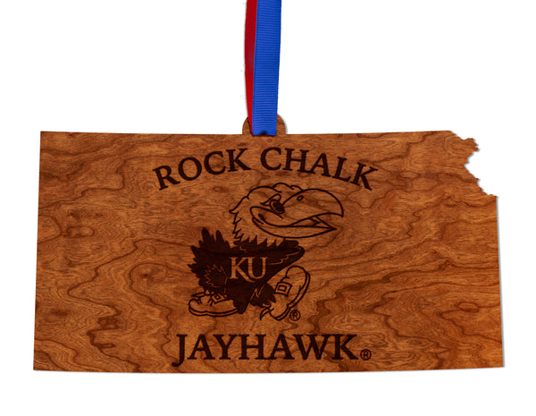 Kansas University Ornament Rock Chalk Jayhawk