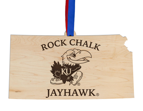 Kansas University Ornament Rock Chalk Jayhawk