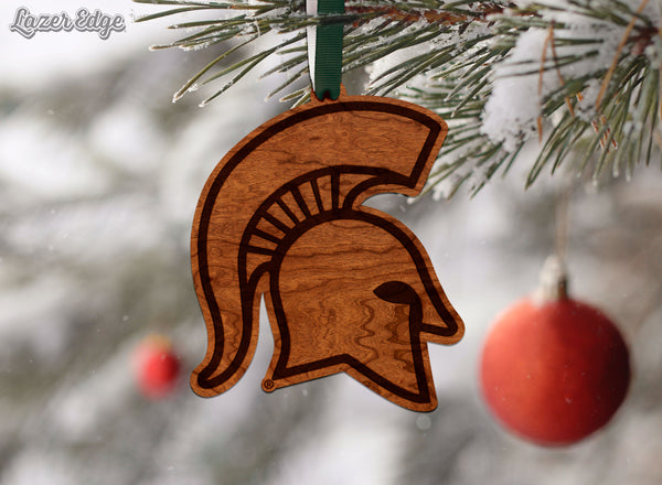 Michigan State University Ornament Spartan Helmet