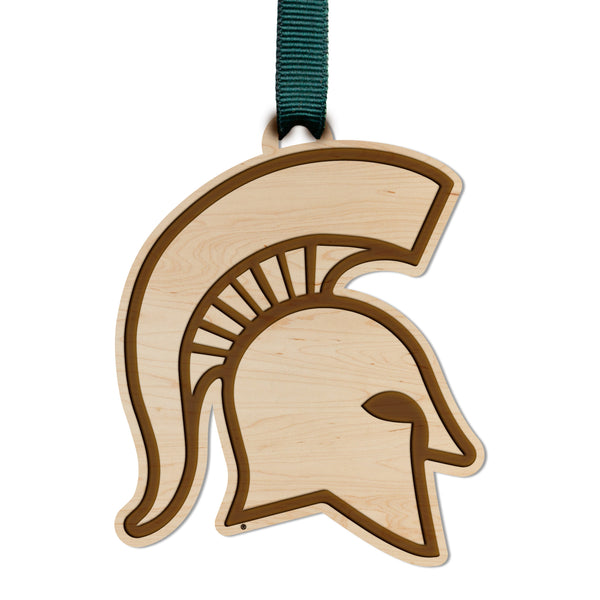 Michigan State University Ornament Spartan Helmet