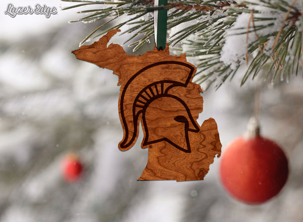 Michigan State University Ornament Helmet on State