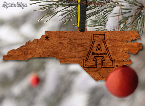 Appalachian State University Ornament Block A on State