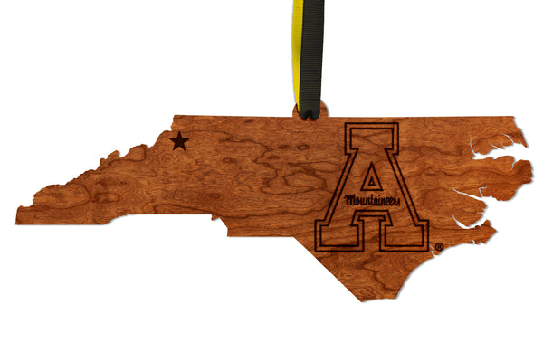 Appalachian State University Ornament Block A on State