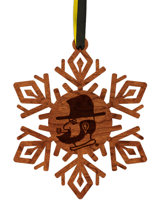 Appalachian State University Ornament Yosef Snowflake