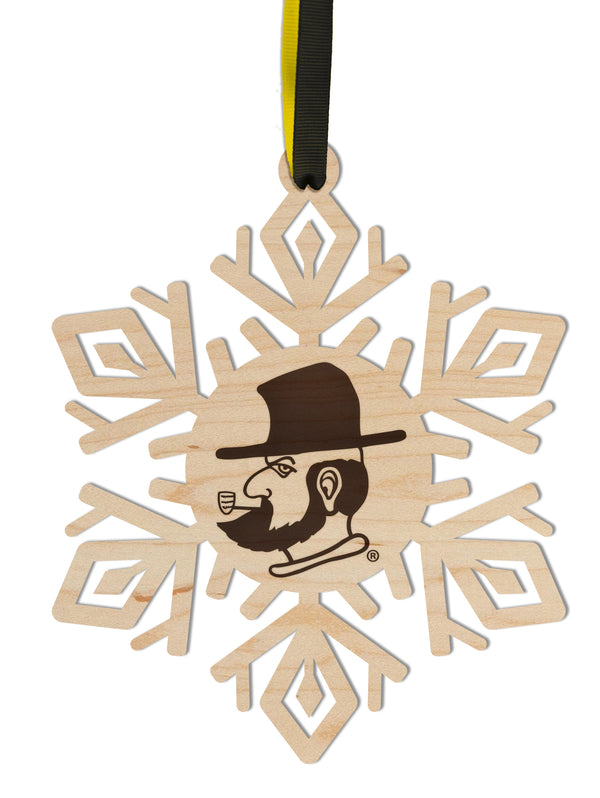 Appalachian State University Ornament Yosef Snowflake