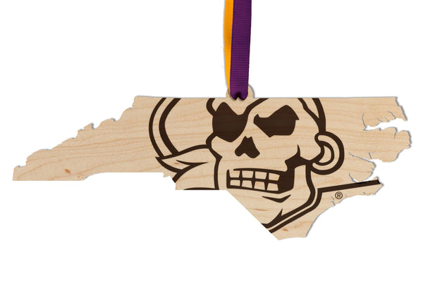 East Carolina University Ornament Pirate State of Mind