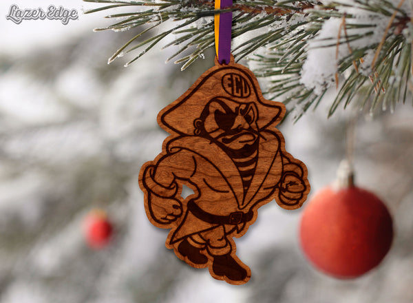 East Carolina University Ornament Strutting Pirate