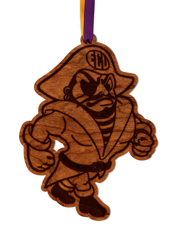 East Carolina University Ornament Strutting Pirate