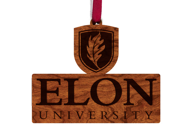 Elon University Ornament Elon Flame