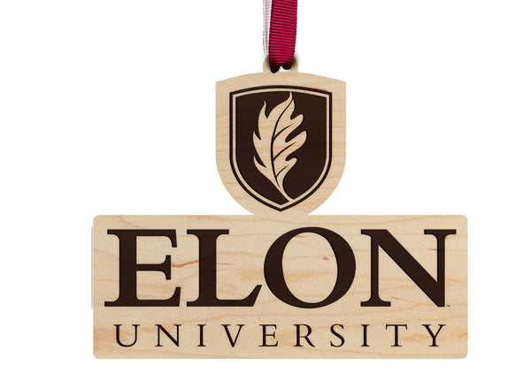 Elon University Ornament Elon Flame