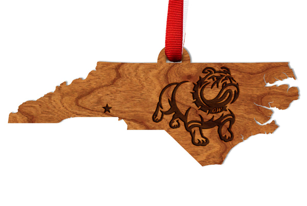 Gardner Webb Ornament New Gardner Webb Bulldog on Outline