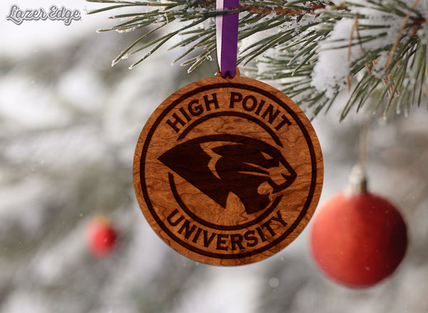 High Point University Ornament Panther Circular