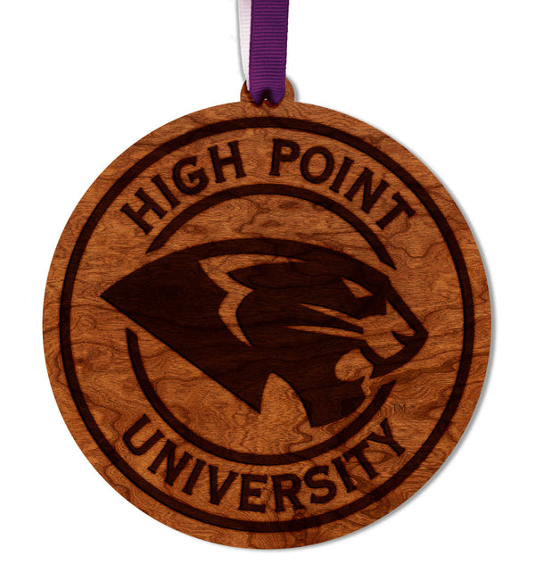 High Point University Ornament Panther Circular