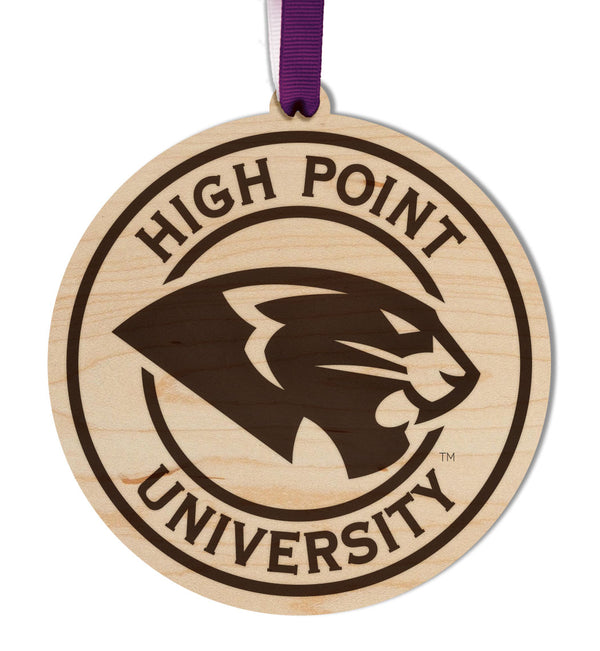 High Point University Ornament Panther Circular